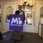 Eddie Jett giving honorary speech after receiving award